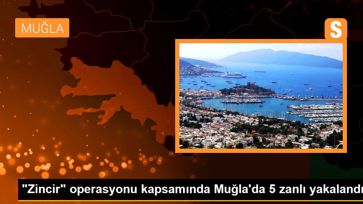 "Zincir" operasyonu kapsamında Muğla\'da 5 zanlı yakalandı