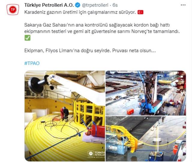 Karadeniz gazında yeni gelişme! Testleri Norveç'te yapılan ekipman Türkiye'ye doğru yola çıktı Karadeniz gazında yeni gelişme! Testleri Norveç'te yapılan ekipman Türkiye'ye doğru yola çıktı