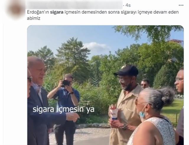 Cumhurbaşkanı Erdoğan, ABD'li Bir Vatandaşı 'Sigara Içmesin' Diye ...