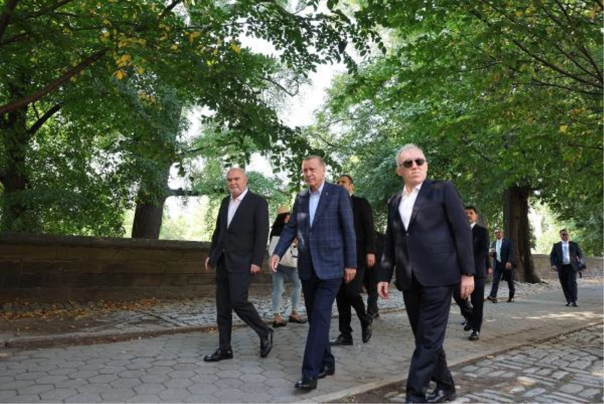 Cumhurbaşkanı Erdoğan, Central Park\'ta yürüyüş yaptı