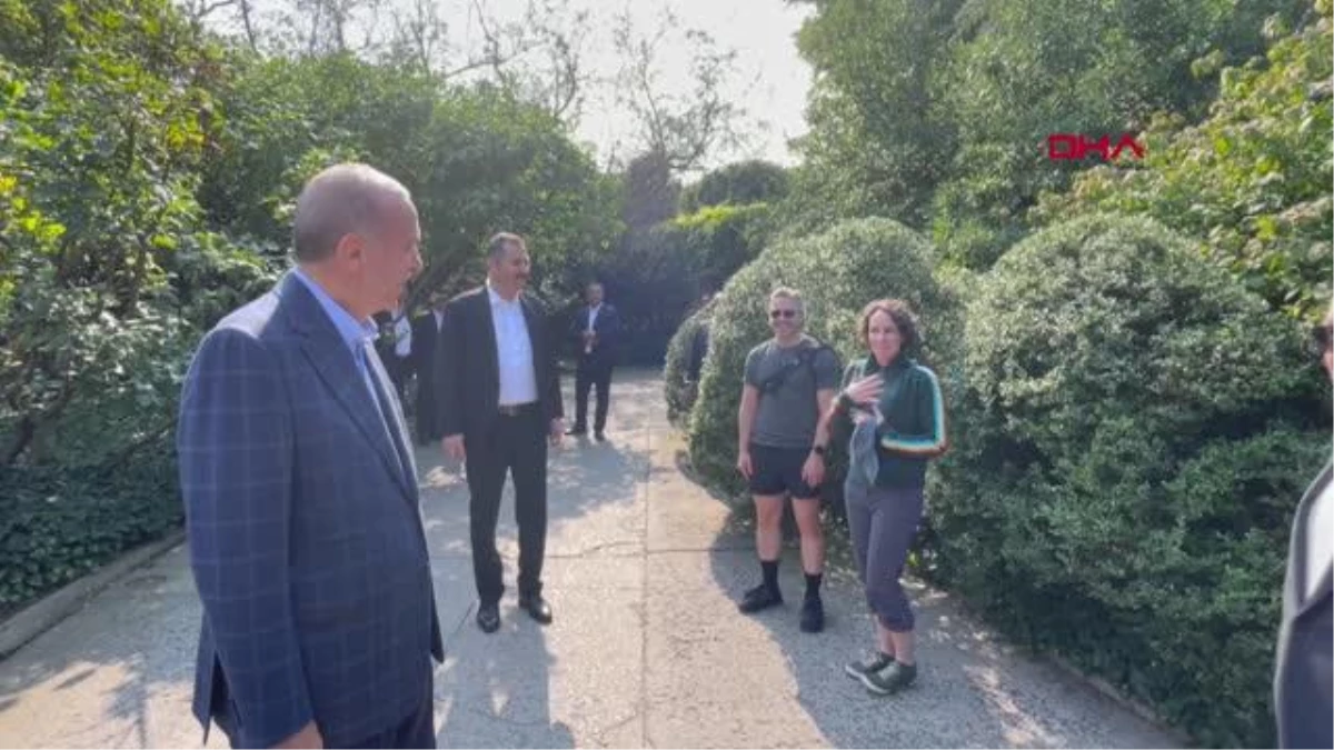 Cumhurbaşkanı Erdoğan, Central Park\'ta yürüyüş yaptı