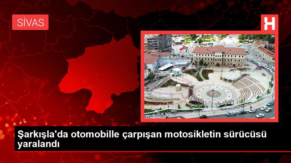 Şarkışla'da otomobille çarpışan motosikletin sürücüsü yaralandı