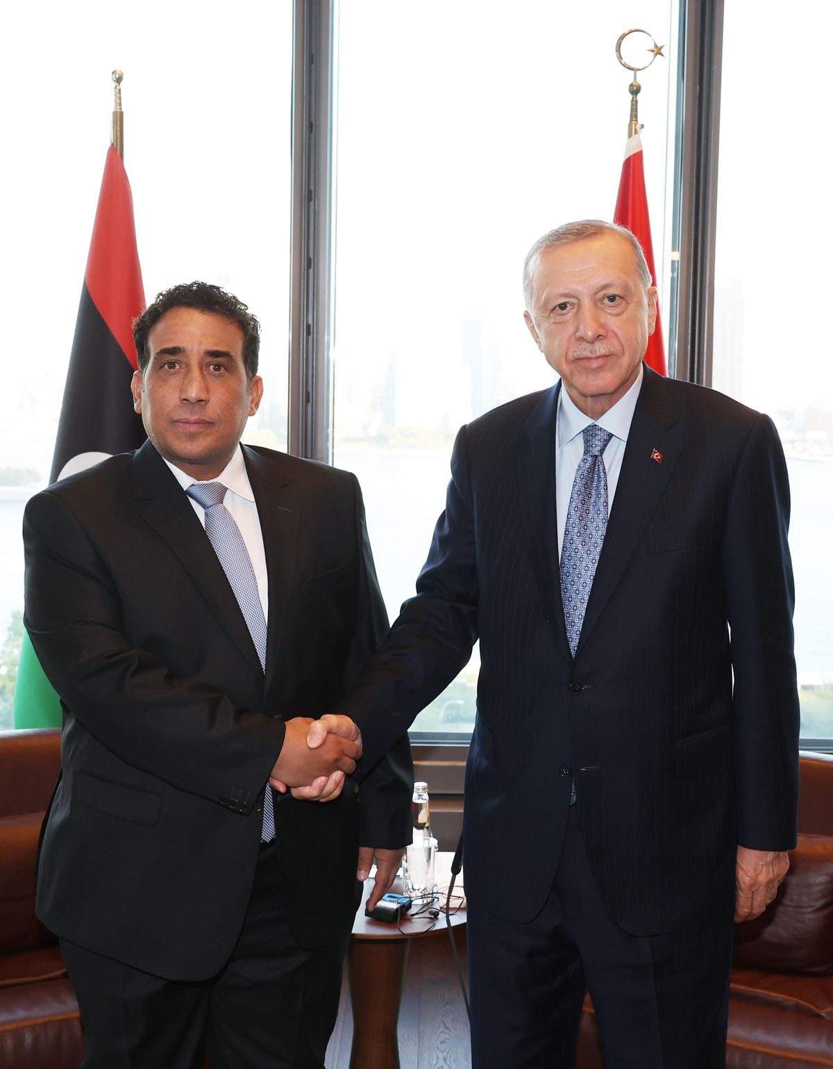 Cumhurbaşkanı Erdoğan, Libya Başkanlık Konseyi Başkanı Menfi\'yi kabul etti
