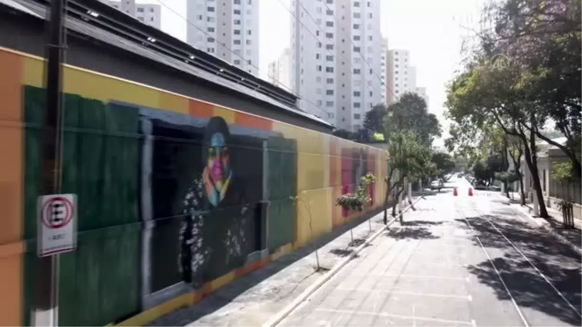 SAO PAULO - Brezilyalı sanatçıdan göç sorununa duvar resimli gönderme