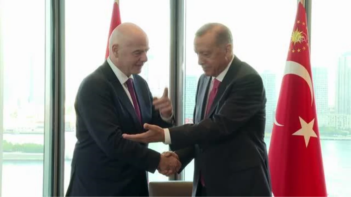 Cumhurbaşkanı Erdoğan, FIFA Başkanı Infantino\'yu kabul etti