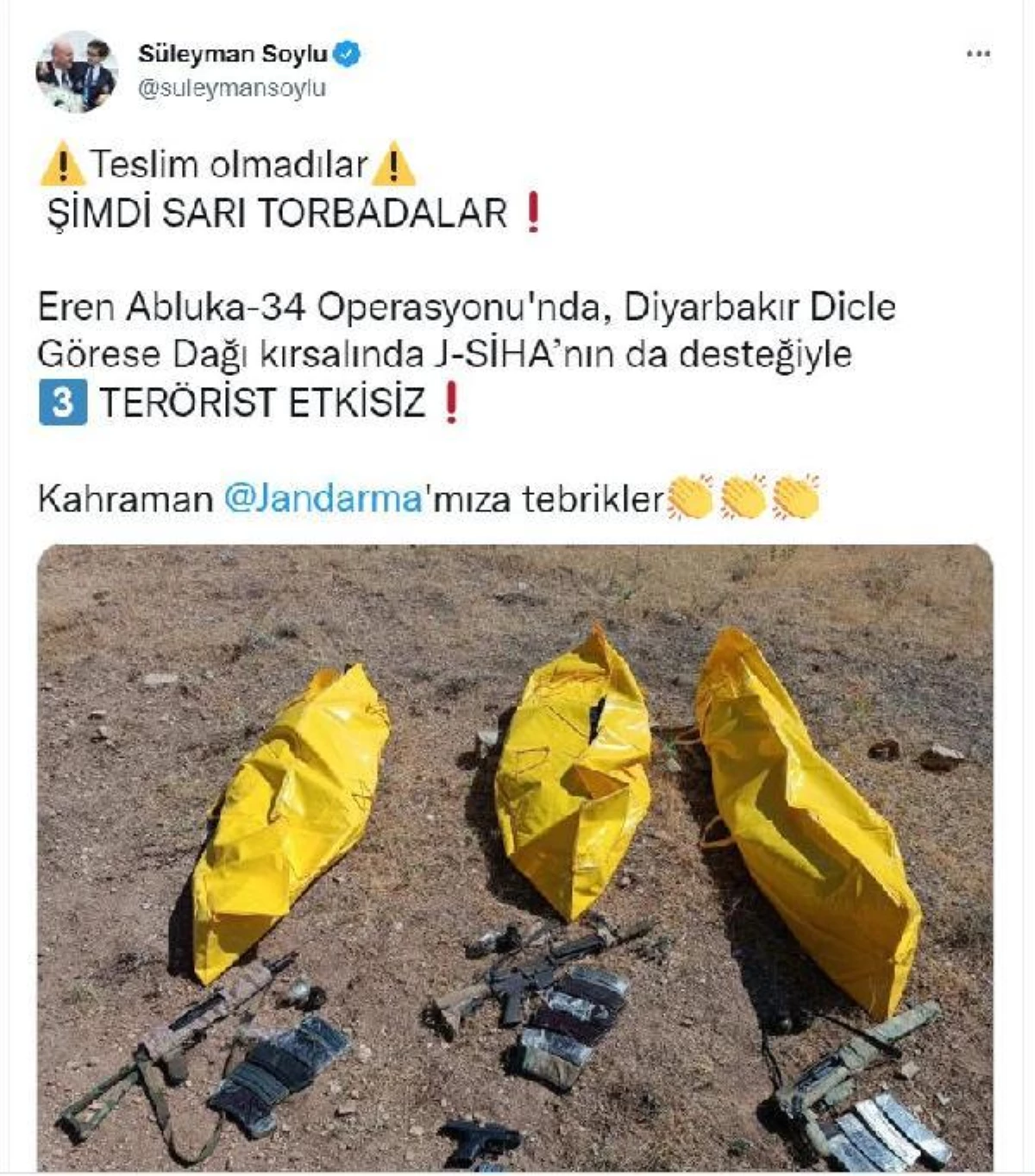 Diyarbakır gündem: İçişleri: Diyarbakır\'da 3 terörist, etkisiz hale getirildi (2)