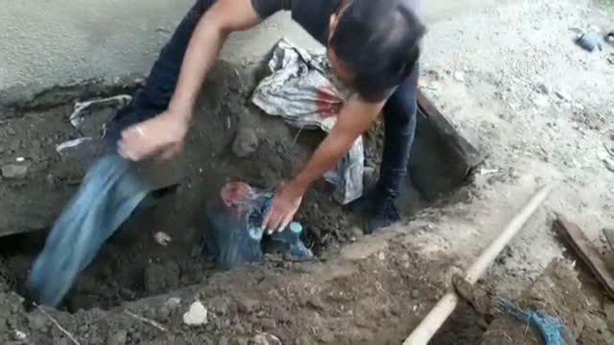 Hatay'da inşaat halindeki evde 2 bin 100 litre sahte içki ele geçirildi