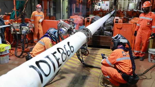 Karadeniz doğal gazı için son 25 kilometre kaldı! Projede çalışanların sayısı dudak uçuklattı Karadeniz doğal gazı için son 25 kilometre kaldı! Projede çalışanların sayısı dudak uçuklattı