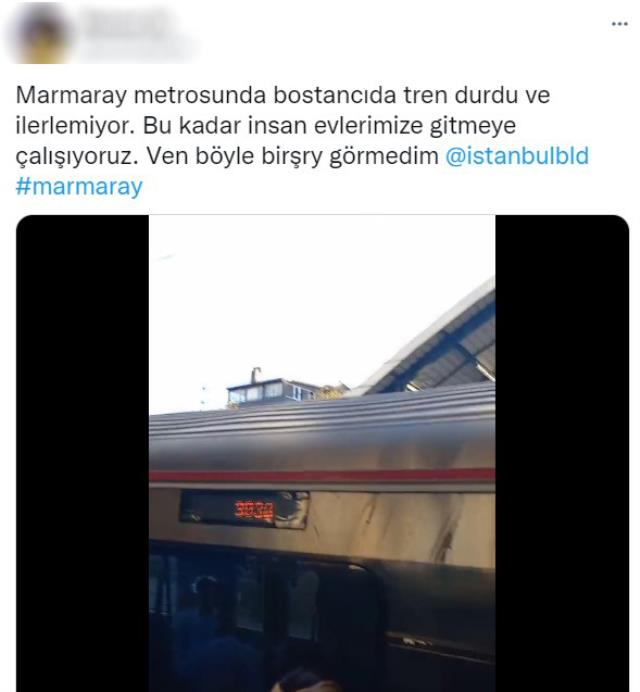Marmaray metrosunda arıza! Seferler tek yönlü gecikmeli yapılıyor, duraklarda yoğunluk var Marmaray metrosunda arıza! Seferler tek yönlü gecikmeli yapılıyor, duraklarda yoğunluk var