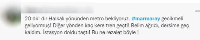 Marmaray metrosunda arıza! Seferler tek yönlü gecikmeli yapılıyor, duraklarda yoğunluk var Marmaray metrosunda arıza! Seferler tek yönlü gecikmeli yapılıyor, duraklarda yoğunluk var