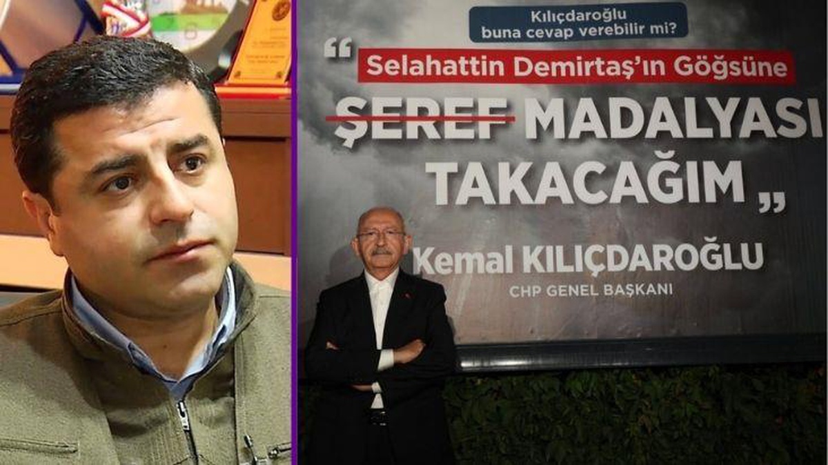 Tutuklu Selahattin Demirtaş, Elazığ\'daki afişlere tepki gösterdi