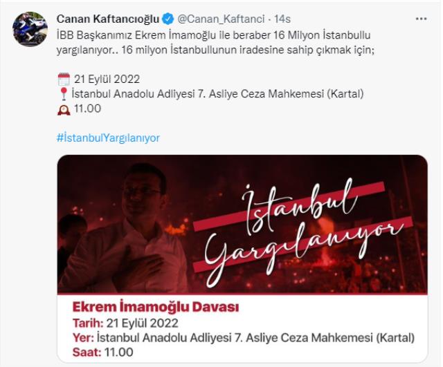 Ekrem İmamoğlu bugün hakim karşısına çıkacak! Ara kararın çıkması bekleniyor Ekrem İmamoğlu bugün hakim karşısına çıkacak! Ara kararın çıkması bekleniyor