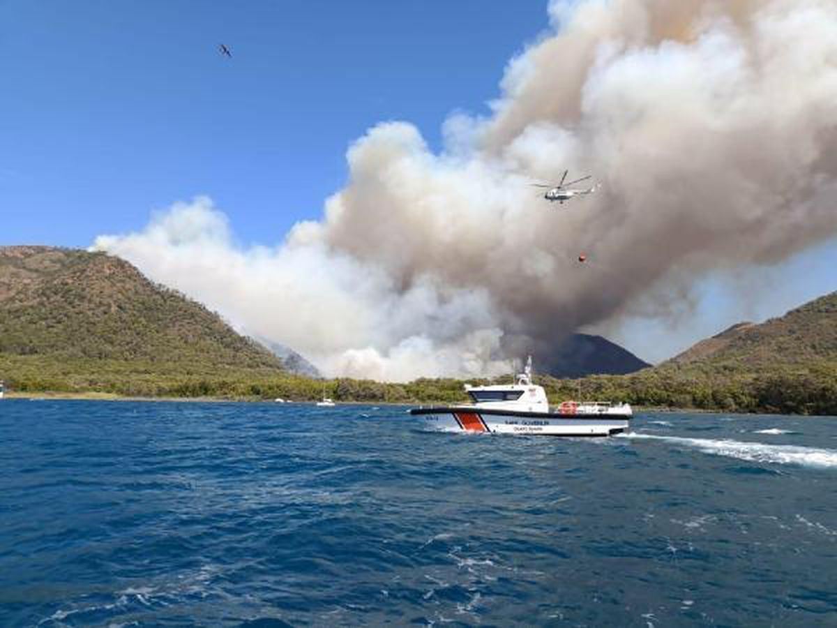 Muğla gündem haberi... Marmaris\'te orman yangını (4)