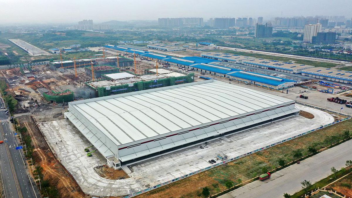 Nanning\'de E-ticaret Lojistik Bölge Projesi İnşaatı