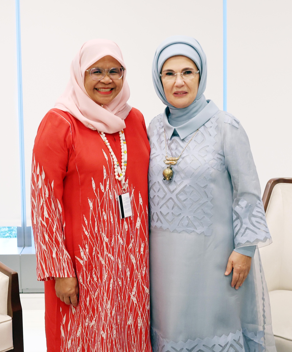 Emine Erdoğan, New York\'ta BM Habitat İcra Direktörü Sharif\'le görüştü Açıklaması