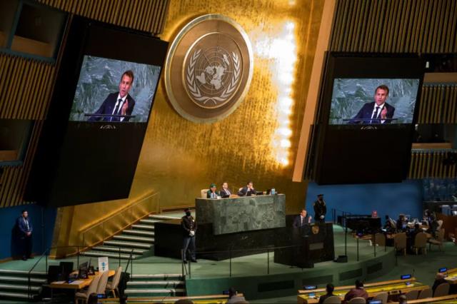 Macron'un BM'deki konuşması tartışmalara neden oldu Macron'un BM'deki konuşması tartışmalara neden oldu