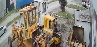 Şişirdiği iş makinesi lastiği patlayınca savrularak yaralandı