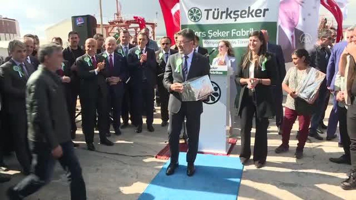 Bakan Kirişci, Türk Şeker Fabrikası Pancar Alım Kampanyası Töreni\'ne katıldı