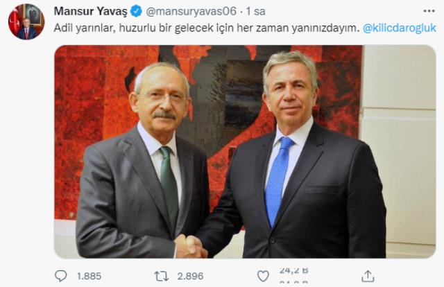 CHP lideri Kılıçdaroğlu 'Benimle misiniz?' diye sordu! İmamoğlu ve Yavaş'tan yanıt gecikmedi CHP lideri Kılıçdaroğlu 'Benimle misiniz?' diye sordu! İmamoğlu ve Yavaş'tan yanıt gecikmedi
