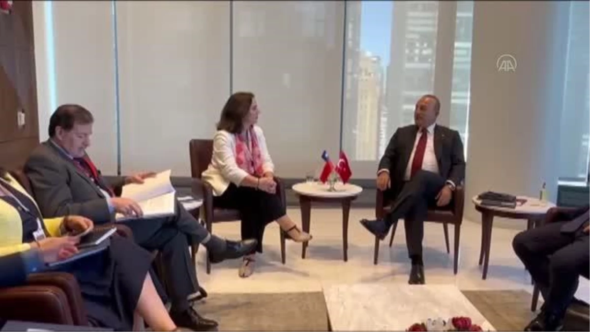 Dışişleri Bakanı Çavuşoğlu, Şili Dışişleri Bakanı Noguera ile görüştü