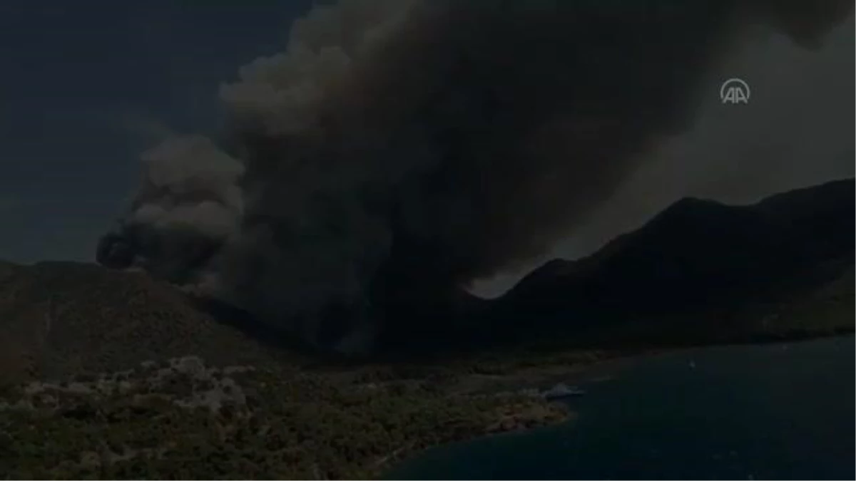 Marmaris\'teki orman yangınında 500 hektar alan yandı
