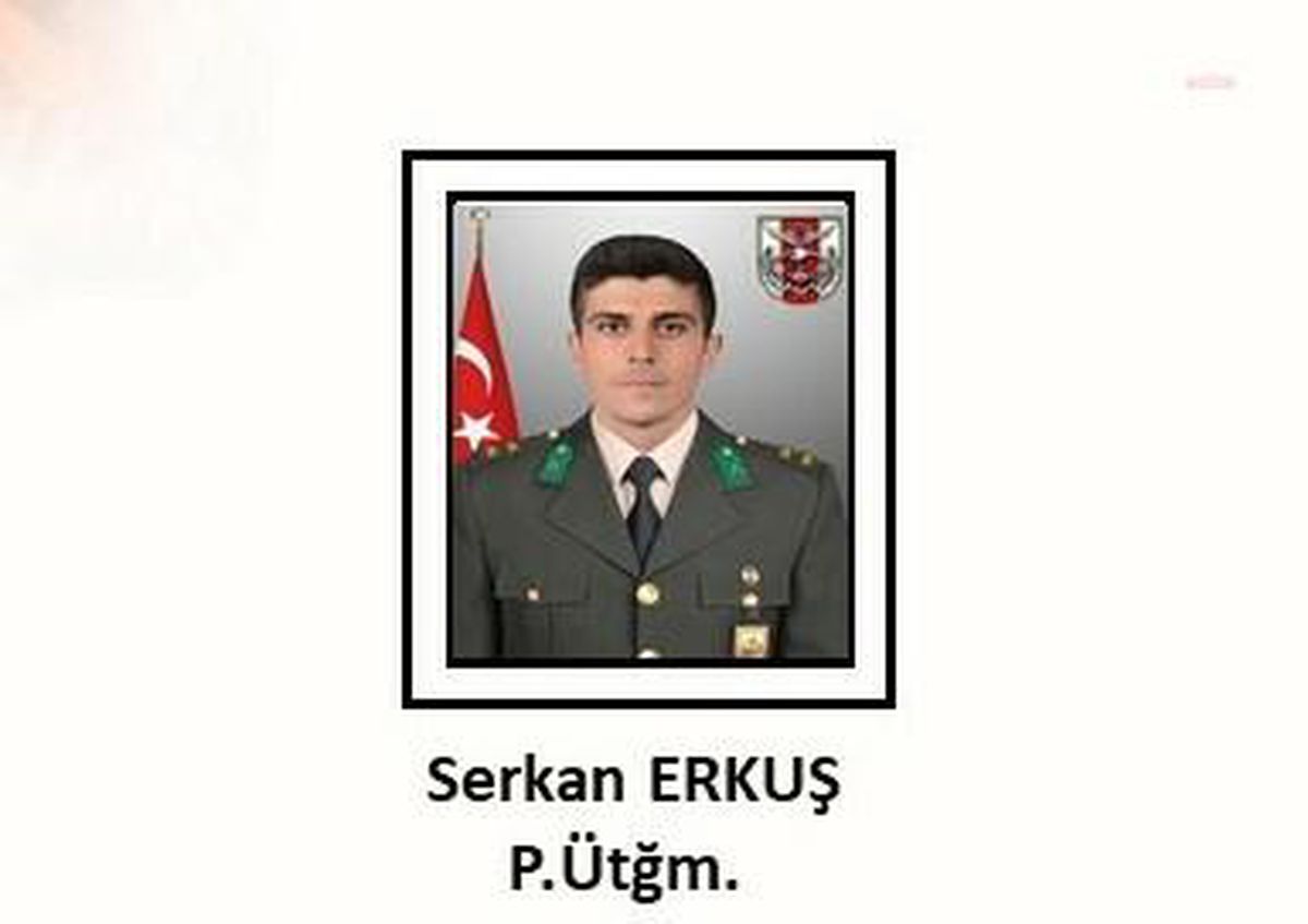 Msb: Üsteğmen Serkan Erkuş Şehit Oldu
