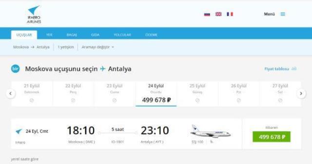 Putin'in seferberlik kararı sonrası Rusya'dan kaçış sürüyor! Antalya'ya son bilet 200 bin liraya satıldı Putin'in seferberlik kararı sonrası Rusya'dan kaçış sürüyor! Antalya'ya son bilet 200 bin liraya satıldı