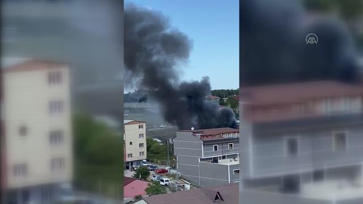 Arnavutköy\'de ayakkabı fabrikasında yangın çıktı