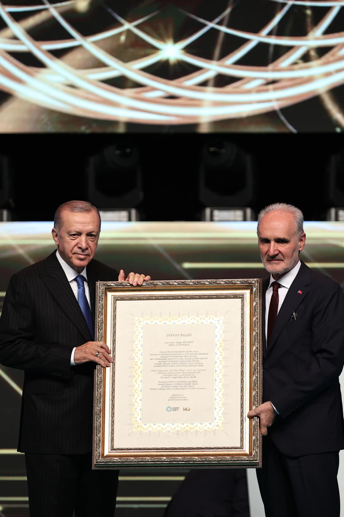Cumhurbaşkanı Erdoğan, İTO 140. Yıl Özel Ödülleri Töreni\'nde konuştu: (1)
