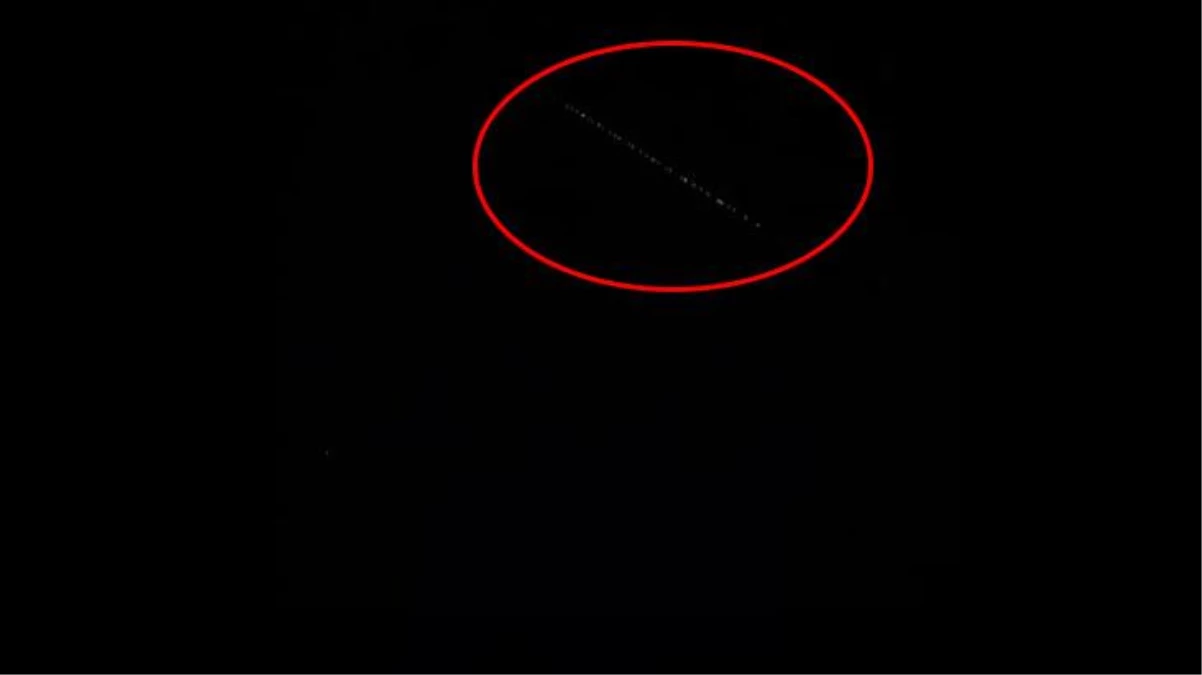 Elazığ\'da gökyüzünde görülen ışıklı cisimlerin Starlink uydusu olduğu ortaya çıktı