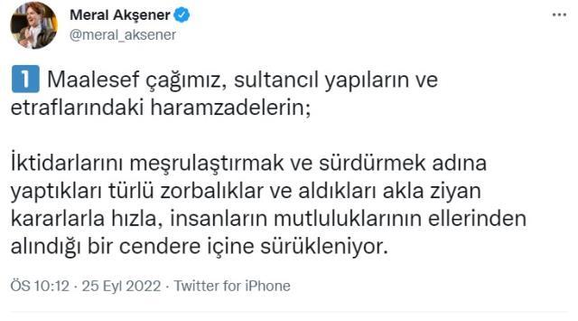 İYİ Parti lideri Meral Akşener İranlı kadınları Turgut Uyar'ın dizeleri ile selamladı!