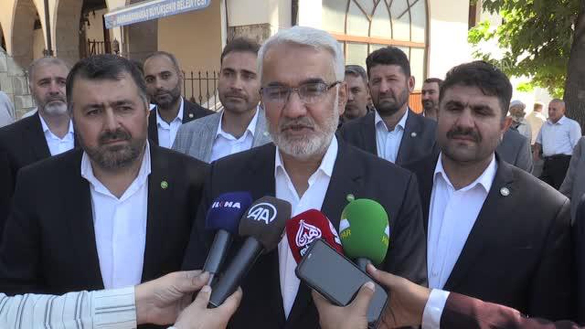 HÜDA PAR Genel Başkanı Yapıcıoğlu, Kahramanmaraş\'ta esnaf ziyaretinde bulundu