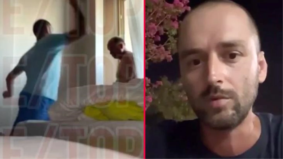Antalya\'da Rus turist, otel odasında babasını öldürüp annesini yaralamıştı! O anların görüntüleri ortaya çıktı