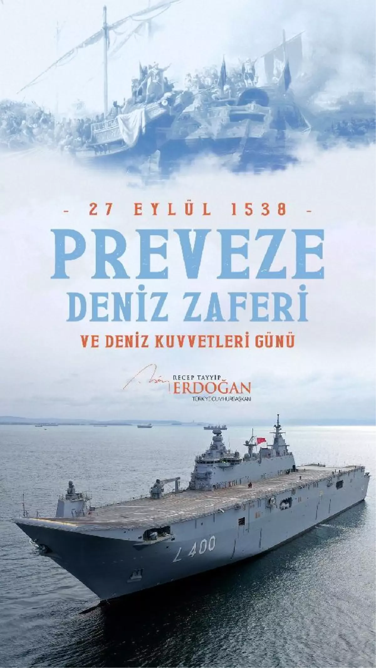 Cumhurbaşkanı Erdoğan\'dan \'Preveze Deniz Zaferi\' anması