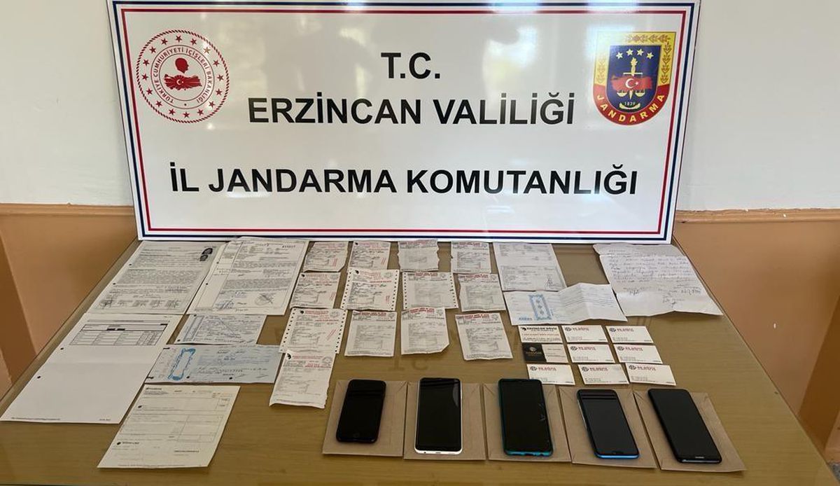 Erzincan\'da tefecilik operasyonunda 5 şüpheli yakalandı