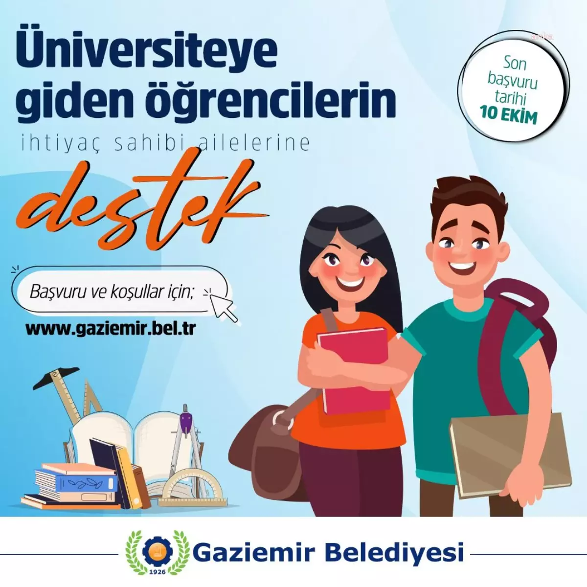 Gaziemir Belediyesi\'nden Üniversite Öğrencilerine Ekonomik Destek