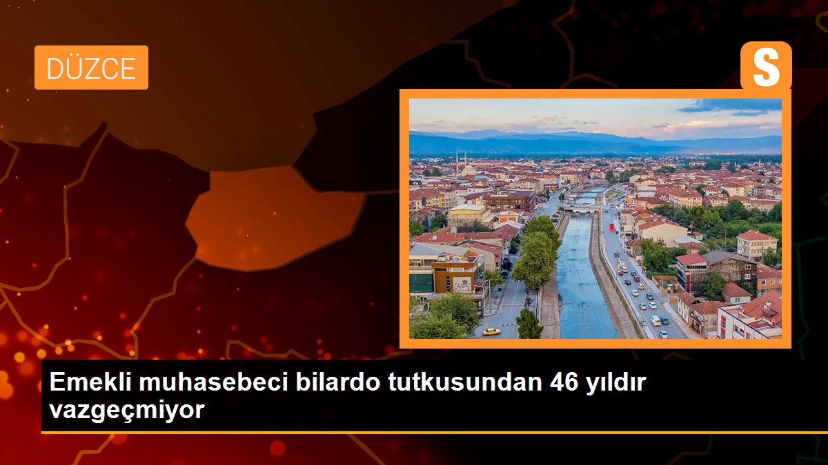 Emekli muhasebeci bilardo tutkusundan 46 yıldır vazgeçmiyor