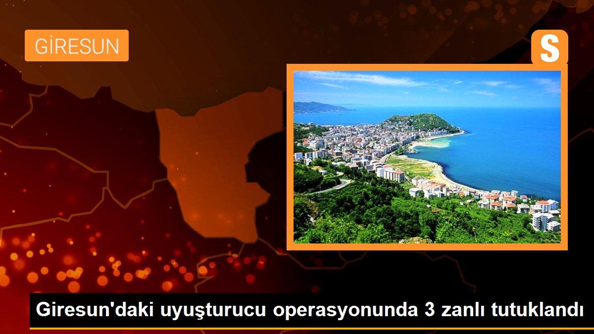 Giresun\'daki uyuşturucu operasyonunda 3 zanlı tutuklandı