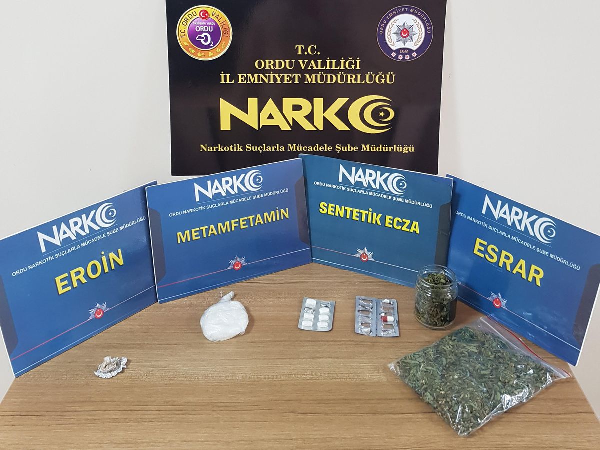 Ordu\'da uyuşturucu madde ticareti yapan 7 şüpheli yakalandı
