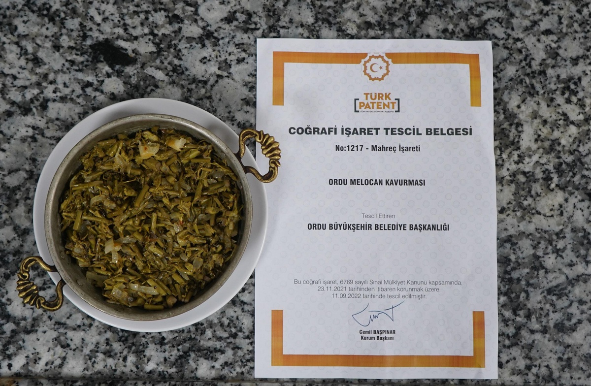 "Ordu melocan kavurması" coğrafi işaretle tescillendi