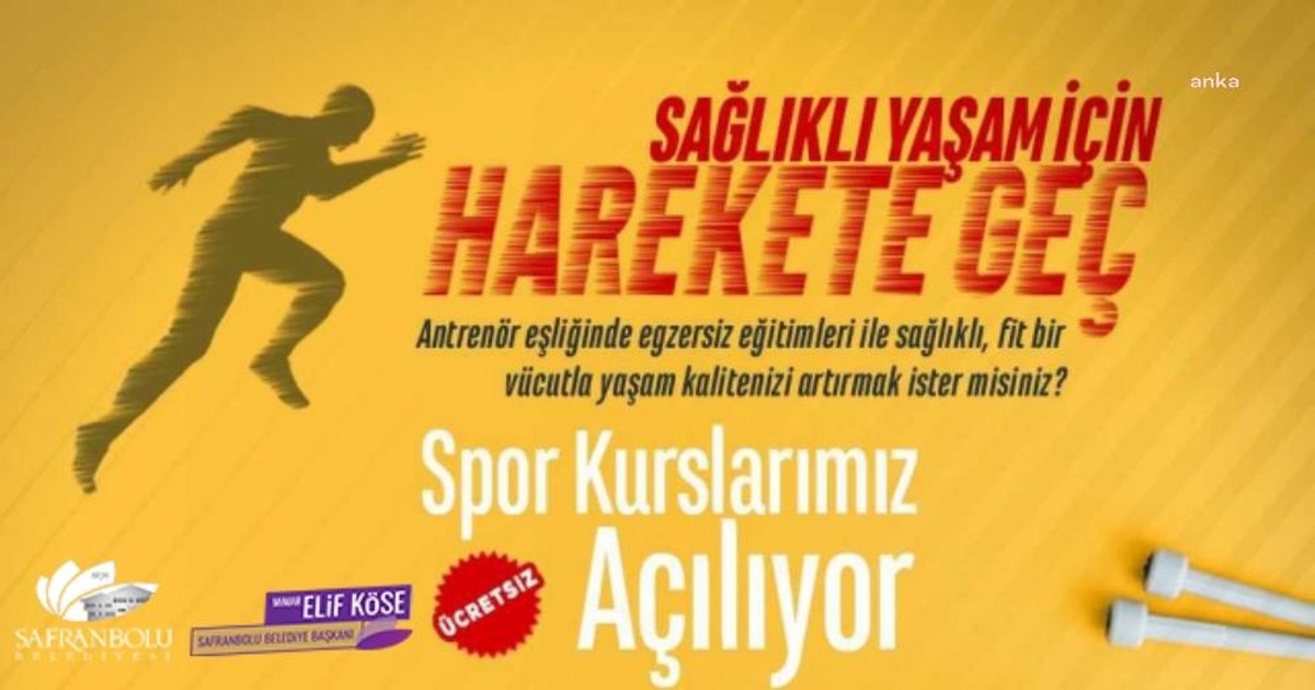Safranbolu Belediyesi\'nin Spor Kursları Başlıyor