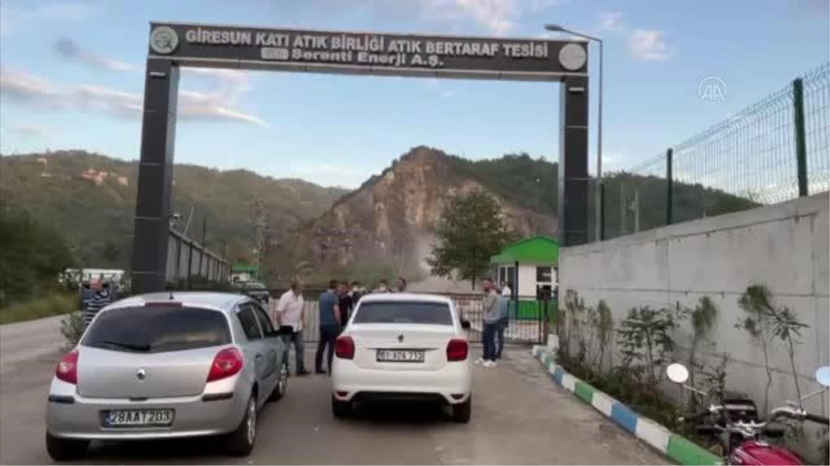 Giresun\'da vatandaşlar katı atık bertaraf tesisinin kapatılması için eylem yaptı