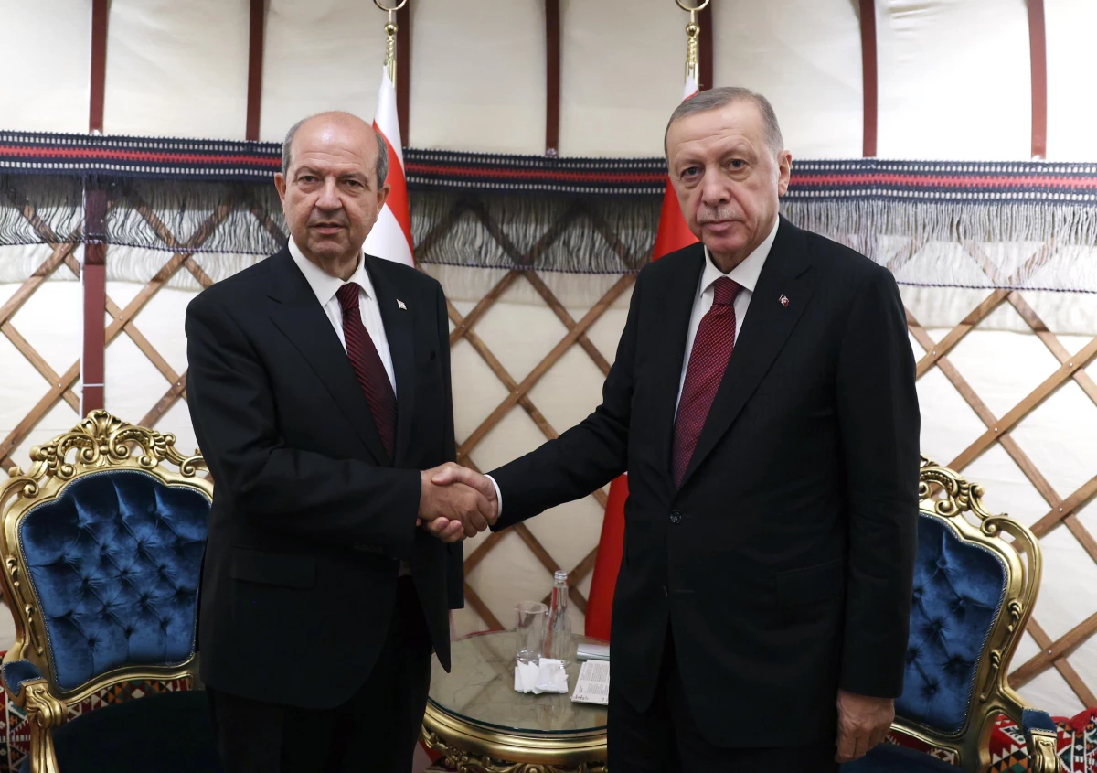 Cumhurbaşkanı Erdoğan, Kırgız ve KKTC\'li mevkidaşlarıyla görüştü