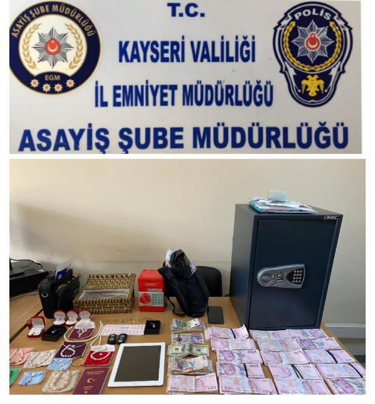 Çelik kasadan 500 bin liralık hırsızlık yapan kadın yakalandı