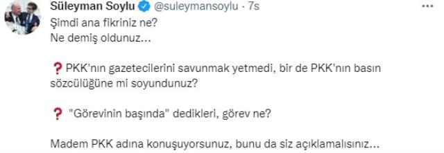 Kılıçdaroğlu'nun Mersin'i kana bulayan teröristle ilgili iddiası Soylu'yu çileden çıkardı: Şimdi de PKK'nın sözcülüğüne mi soyundun?
