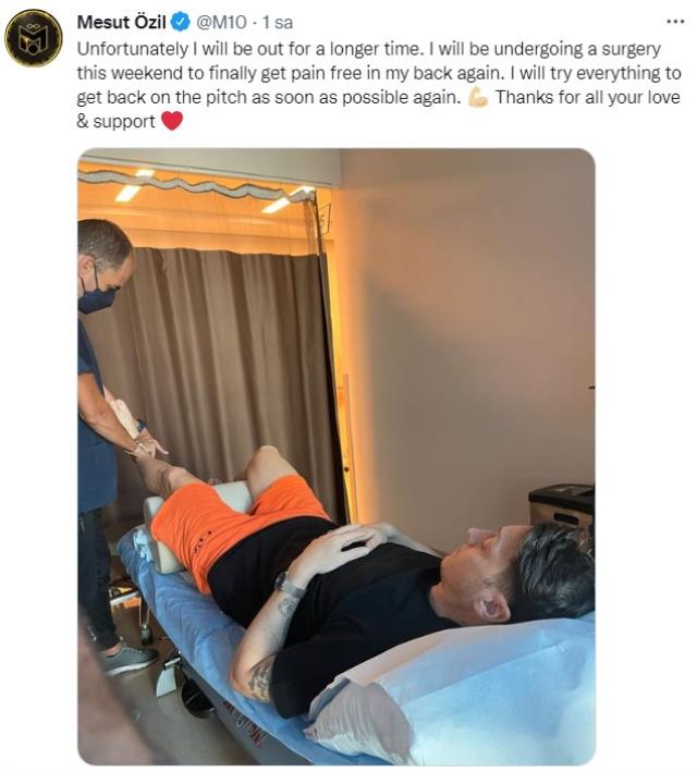Mesut Özil ameliyat masasına yatacak! 3 aydan önce sahalara dönmesi beklenmiyor
