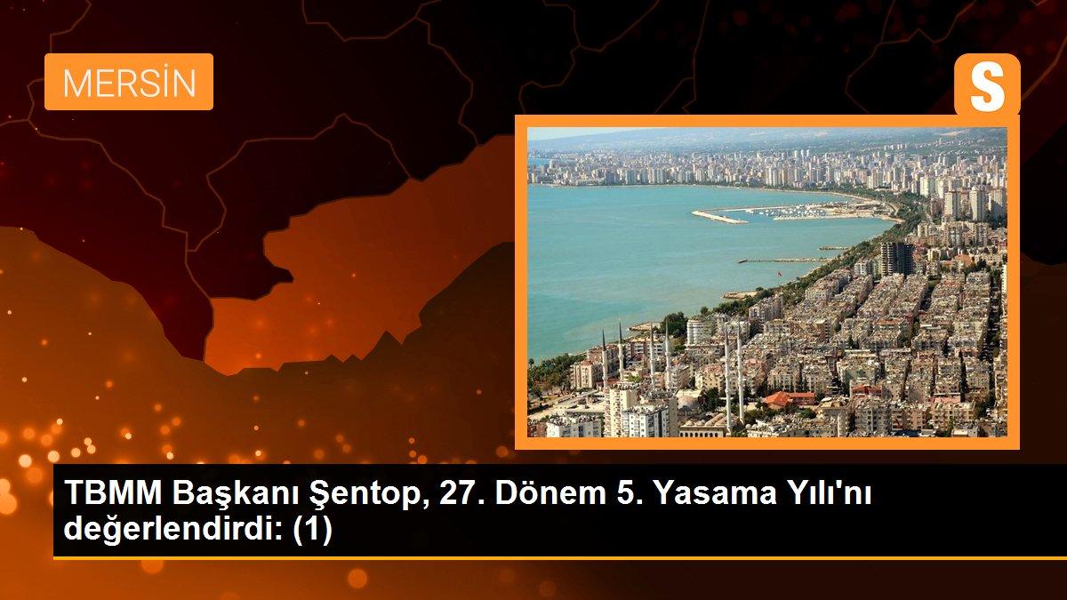 TBMM Başkanı Şentop, 27. Dönem 5. Yasama Yılı\'nı değerlendirdi: (1)
