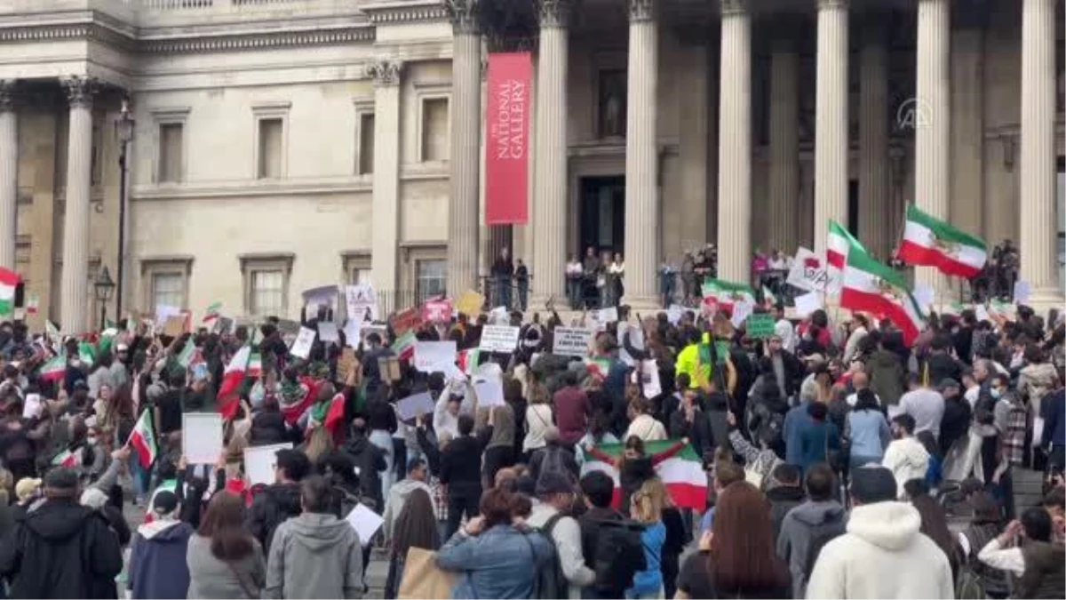 İranlı Mahsa Emini\'nin ölümü Londra\'da protesto edildi