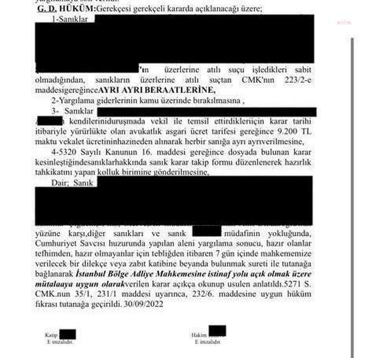 İstanbul\'daki 31 Mart Yerel Seçimlerinde Görevi Kötüye Kullandığı İddia Edilen Sandık Görevlileri Beraat Etti