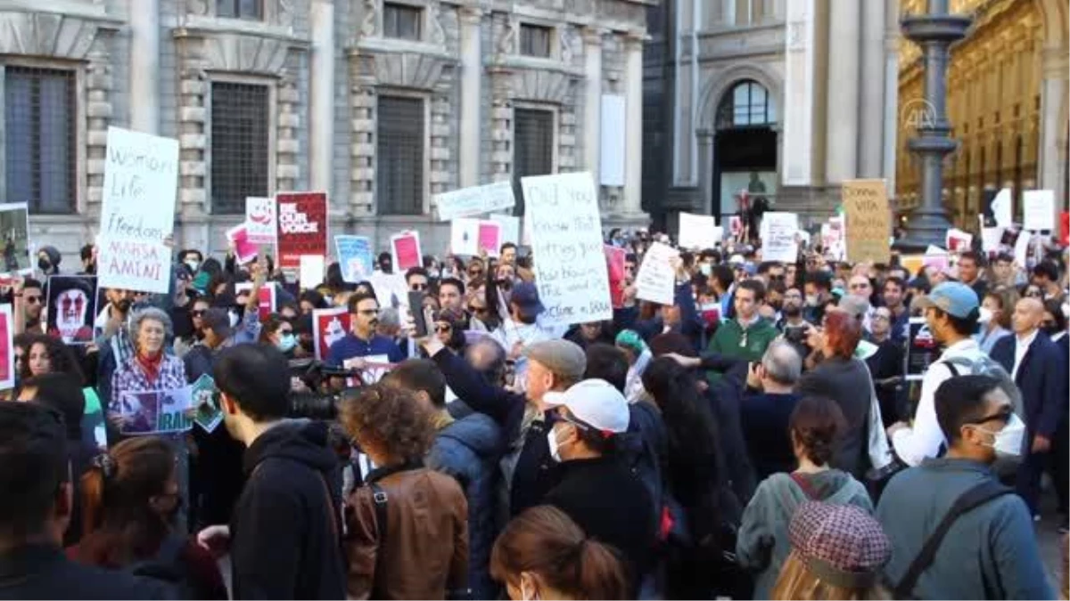 İtalya\'da İranlı Mahsa Emini\'nin ölümü protesto edildi